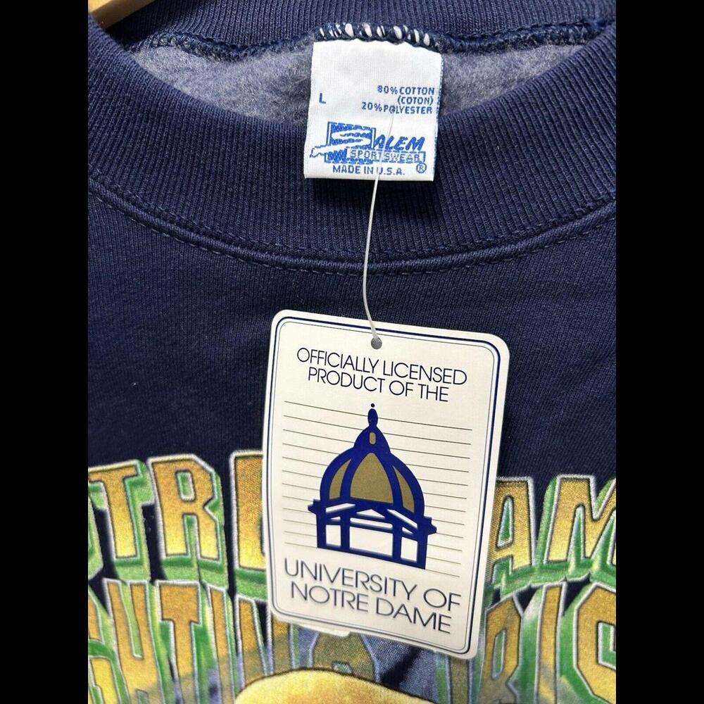 Vintage Notre Dame sweater fits XL brand new old stock! - Picture 2 of 2